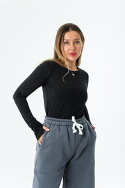 Women’s Relaxed Fit Sweatpants – Charcoal Grey