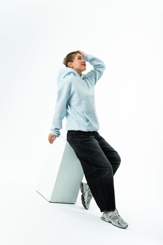 Unisex Oversized Hoodie – Sky Blue