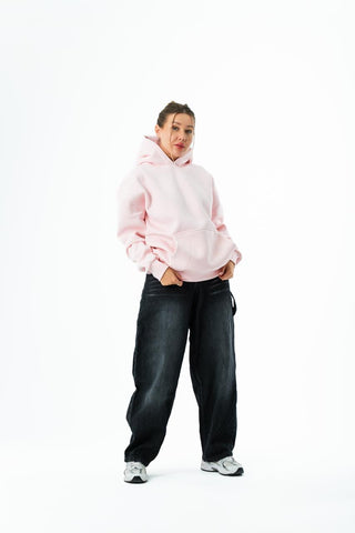Unisex Oversized Hoodie – Soft Pink