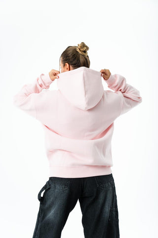 Unisex Oversized Hoodie – Soft Pink