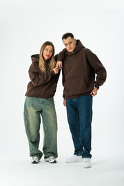 Unisex Oversized Hoodie – Chocolate Brown