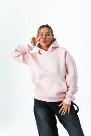 Unisex Oversized Hoodie – Soft Pink
