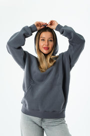 Unisex Oversized Hoodie – Charcoal Grey