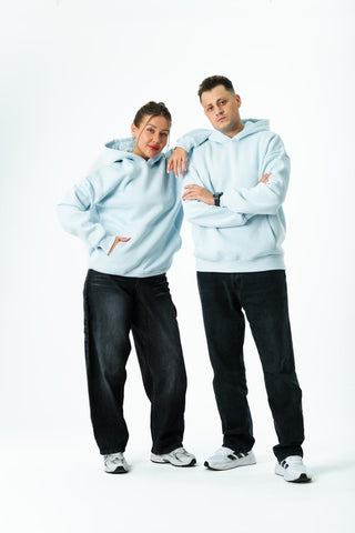 Unisex Oversized Hoodie – Sky Blue