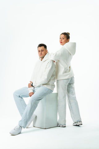 Unisex Oversized Hoodie – Off White