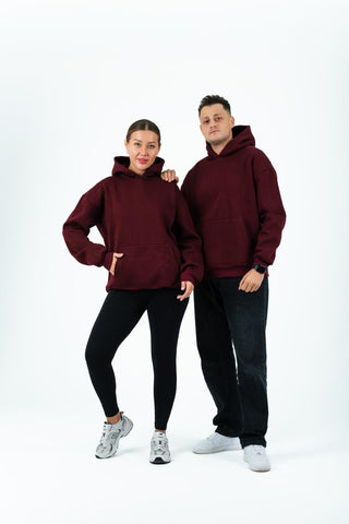 Unisex Oversized Hoodie – Maroon