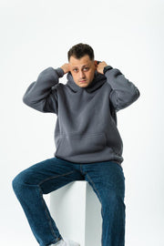 Unisex Oversized Hoodie – Charcoal Grey