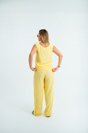 Women’s Relaxed Fit Sleeveless Set – Yellow